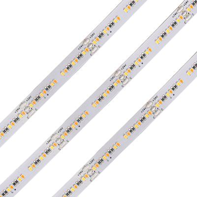 China Decorative Lighting Dual Color High CRI 240leds/m Bicolor 90 1800K + 6000K 6500K CCT Led Strip for sale