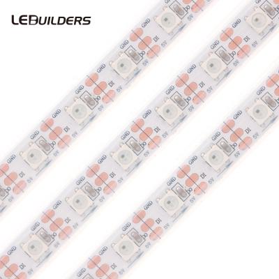 China Waterproof Accessible 60leds/m Theme Park Silicone IP67 Tube WS2812B 5050 RGB LED Strip for sale