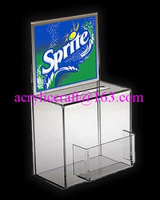 China China Manufacture Custom Donation Box With Poster And Card Holder for sale