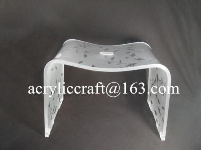 China Custom Color Printing Acrylic Furniture, Transparent Dining Chair for sale