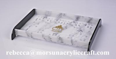 China Acrylic candy tray plexiglass serving tray PMMA food tray  for hotel supplies for sale