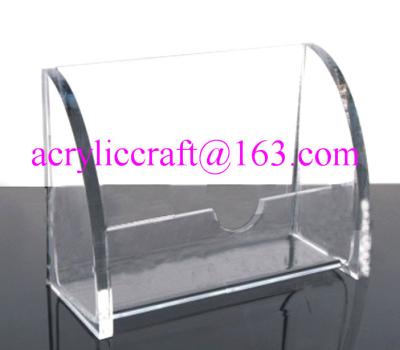 China Transparent acrylic name card case / place card holder for sale