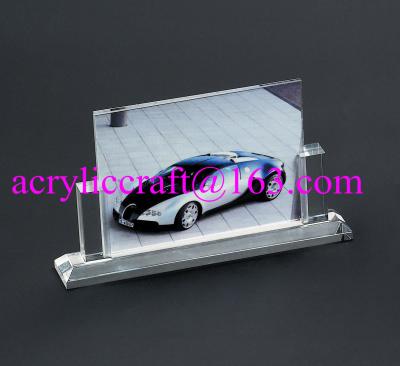 China Wholesale handmade glass souvenir photo picture frames clear acrylic photo stand for sale