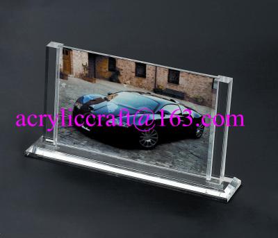 China Plexiglass picture show holder transparent acrylic photo frame for sale