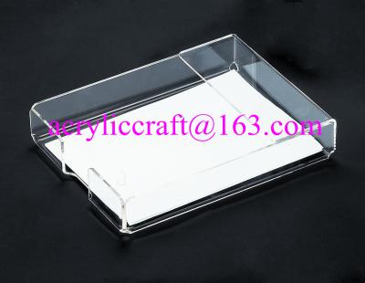 China Acrylic office supplies clear portable memo holder made in china for sale