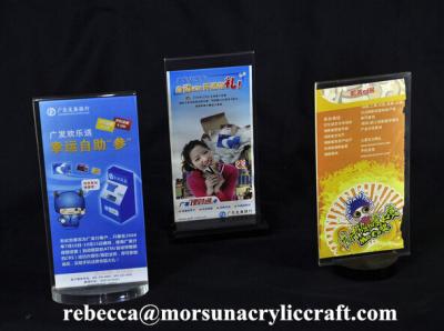 China Acrylic Menu Hoder For Restaurant Promotion Restaurant Menu Displayer for sale