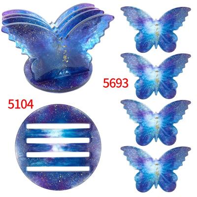 China Irregular Butterfly Eyelash Extension Silicone Epoxy Tray Mold Kits Resin Mold Set Wholesale Custom Made From Europe for sale