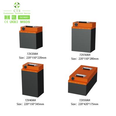 Китай CTS Customized 72V 30ah 40ah Lithium Ion Battery for Electric Scooter Electric Motorcycle, Li Ion Battery продается