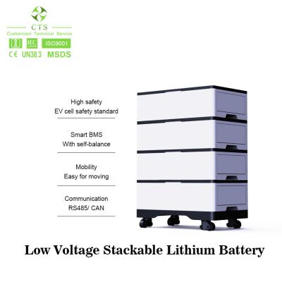 China stackable lithium power wall 48v 100ah lithium ion solar battery à venda