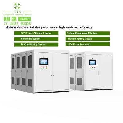 China CTS BESS Solar Battery Storage System 75kwh 150kwh 300kwh Lifepo4 Battery Container For EV CCS2 for sale