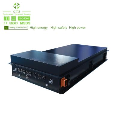 China CTS high voltage lithium battery 300v 400v 50kw 100kwh ev car electric car battery pack for OEM and ODM à venda