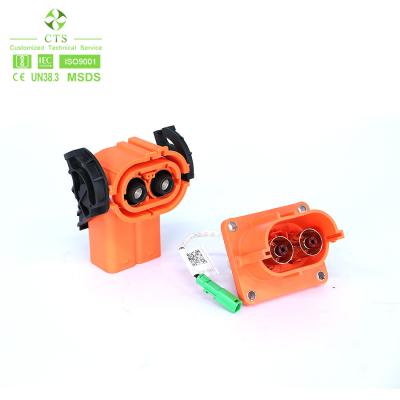 China 2 pin 125A 150A HV PA66 Conector de bateria de veículo elétrico à venda