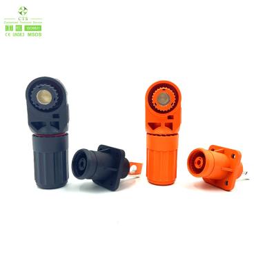 China Connector for EV battery HV PA66 125A 150A  2pin 3pin Electric Vehicle Battery Plug / Socket for sale