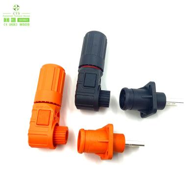 China Hot Sale 3pin HV PA66 125A 150A  2pin Electric Vehicle Battery Plug / Socket en venta