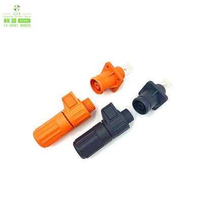 China EV Battery 125A 150A HV PA66 2pin 3pin Connectors Plug / Socket with CE/UL/ISO9001 Certification for sale