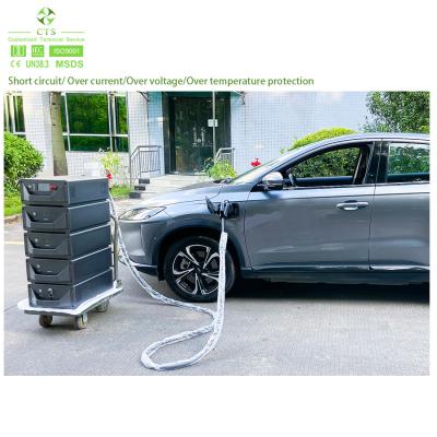 Cina Stazione di ricarica di veicoli elettrici 40 kW 60 kW 120 kW con batteria al litio stazione di ricarica veloce di veicoli elettrici mobili per il servizio di soccorso stradale in vendita