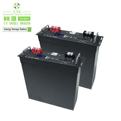 China CTS High Capacity 200Ah 48V zonnebatterij opslagkas met prismatische LiFePO4 batterij Te koop