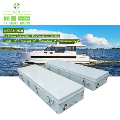 China CTS Marine Boat Battery 530V 600V 100Ah 200Ah Lithium Electric Battery for sale