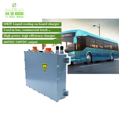 China 700V 540V 350V 20KW 22KW Ev de resfriamento líquido A bordo Carregador 3-fase OBC para ônibus elétrico embarcação de caminhão comercial à venda