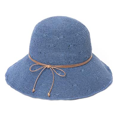 China Crochet Straw Hat UV Protected Paper 100%PAPER for sale