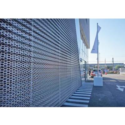 China China Modern Exterior Metal Aluminum Profiles Aluminum Perforated Panel Curtain Wall for sale