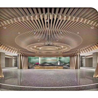 China Artistic Ceilings Covers 3D Curve Metal Ceiling Decoration Curved Aluminum Ceiling for sale