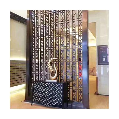 China New Classical/Postmodern Screen Metal Partition Decoration Dining Room Divider Home Room Decorative Panels for sale