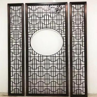 China New Classic/Postmodern Black Living Room Screen Partition Panel Decoration Room Divider Home Divider Wall for sale