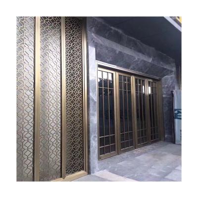 China New Outdoor Wall Decoration Privacy Screen Classic / Postmodern Aluminum Metal Panels for sale