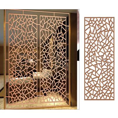 China Modern Metal Opens Dining Room Decoration Partition Panel Living Room Screen Panel Divider for sale