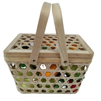 China Sustainable Hot Sales Bamboo Bread Basket Natural Bamboo Basket for sale