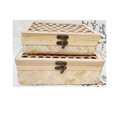 China Storage Bamboo Basket Basket China Picnic Bamboo Box for sale