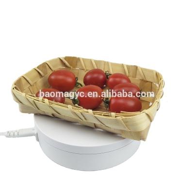 China Small sustainable WASTE BASKET WOOD FRUIT BASKET basket with cover for sale