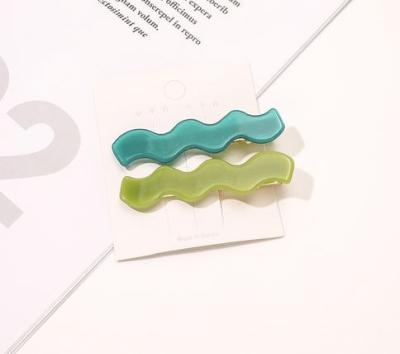 China Fashion hot sale acrylic hair pins fashion hair accessories colorful hair clip for women or girls for sale