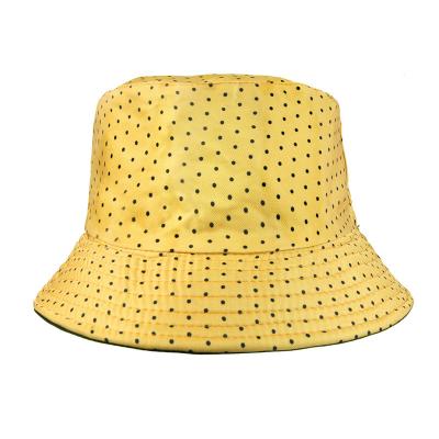 China Fashion Summer Fashion High Quality Polyester Women Fisherman Double Sided Printed Bucket Hat for sale