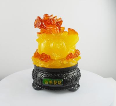 China China 7.5inch PiXiu Resin for FengShui Lucky Shape Sculpturhandheld Mold Chinese Traditional Resin Crafts Home Decoration FengShui New for sale