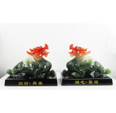 China China gossip pair PiXiu Chinese Traditional Resin Crafts New Shape Resin For Home Decoration FengShui Lucky for sale