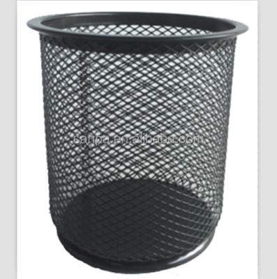 China Hangzhou Round Metal Mesh Pen Holder /Pencil Holder Eco-friendly Pen Cup for sale