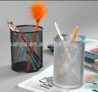 China Durable Metal Mesh Pen Holder With High Quality Pen Container for sale