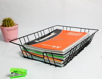 China A4 Metal Wire Document Tray Support Folder Sustainable Paper Tray for sale