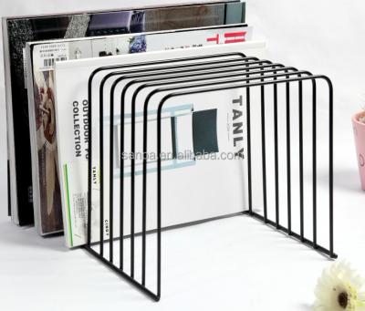 China CD Rack 11 Slot Metal Wire CD DVD Magazine Rack Book Display Rack Rack for sale