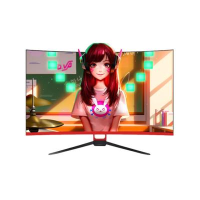 China Fixed / Adjustable Gaming Monitor 2k 32inch 144Hz 280cd/m Speaker Curved Height 1ms Base Monitor for sale