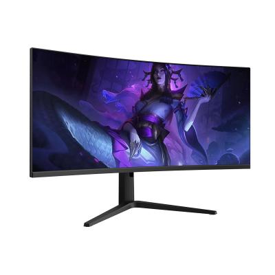 China Curved Widescreen 34 Inch 144HZ 3440*1440 Resolution 4K Curved LED Gaming Monitor for sale