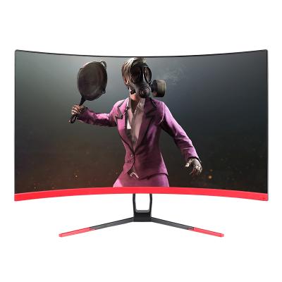 China Desktop 24 Inch 1920x1080 144hz 250 cd/m2 LED Curved Screen Gaming Monitor PC for sale