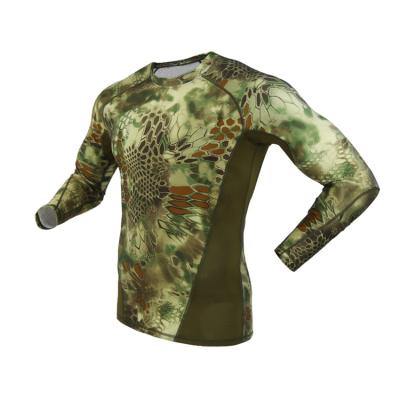 China Long Sleeve Camouflage Print Camouflage Shirt Outdoor QUICK DRY Combat Shirt Military Shirt for sale