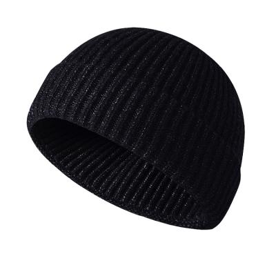 China Winter COMMON Acrylic Slapped Hat Knit Fisherman Beanie Knitted Beanie Hat Wholesale for sale