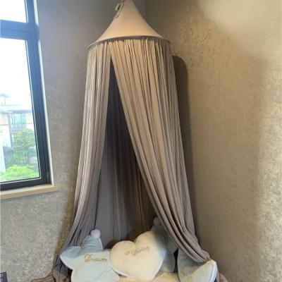 China Promotional Price Folded Folded Round Hanging Mosquito Net Single Bed Mosquito Nets for sale