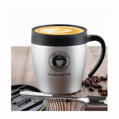 China Wholesale Custom Logo Viable SS Double Wall Mug Cafetera Portatil Vasos Para Cafe Termos Coffee 400ml Vacuum Insulation Coffee Mug for sale