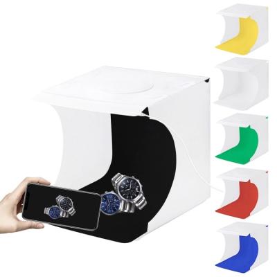 China 2023 new arrival PULUZ 20cm photo studio light box photo studio shooting kits photography for action camera mini photo studio light box with 6 color for sale