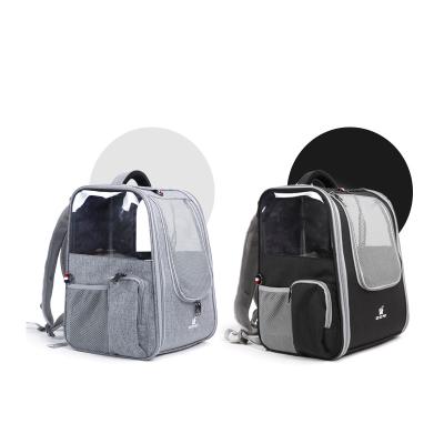 China Large Space Transparent Breathable Pet Dog Cat Travel Backpack Portable Carrier Bag for sale